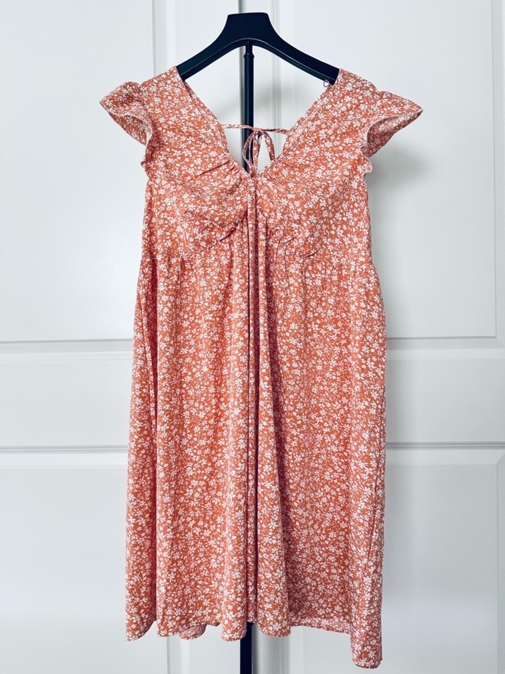 Women’s SHEIN Sleeveless Floral Midi Dress with Ruffle Shoulders Size 1XL